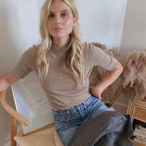 ADAY Mock-Up Sweater Medium Taupe
